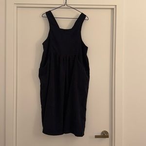 Mooncity Corduroy Navy Maxi Dress